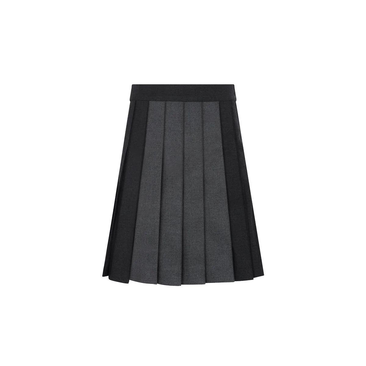 Two-tone Pleated Skirt - Grey