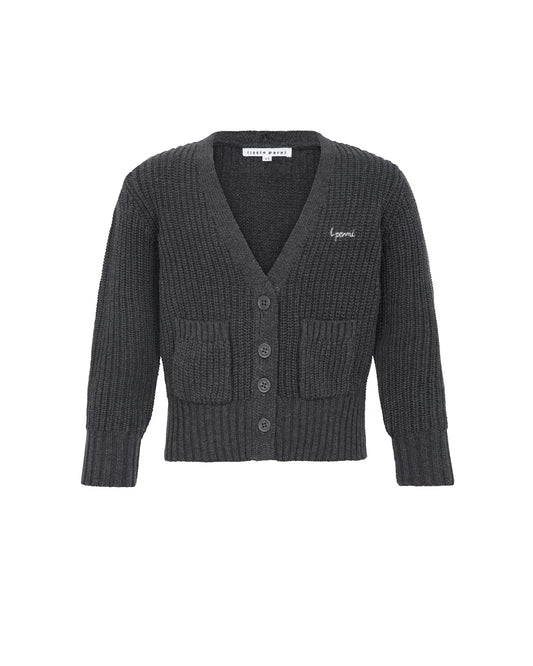 L. Parni Elegant Cardigan - Grey
