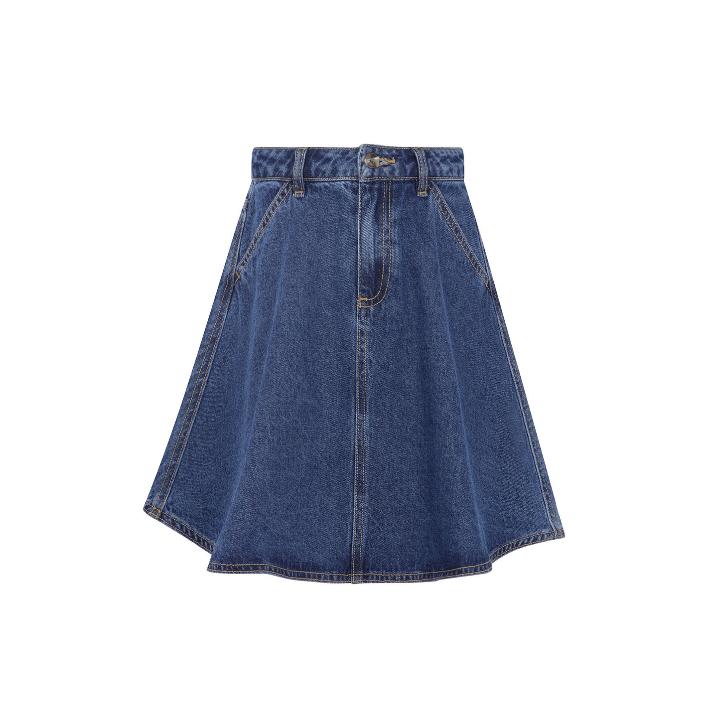 Blue Denim Girl's Denim short Skirt