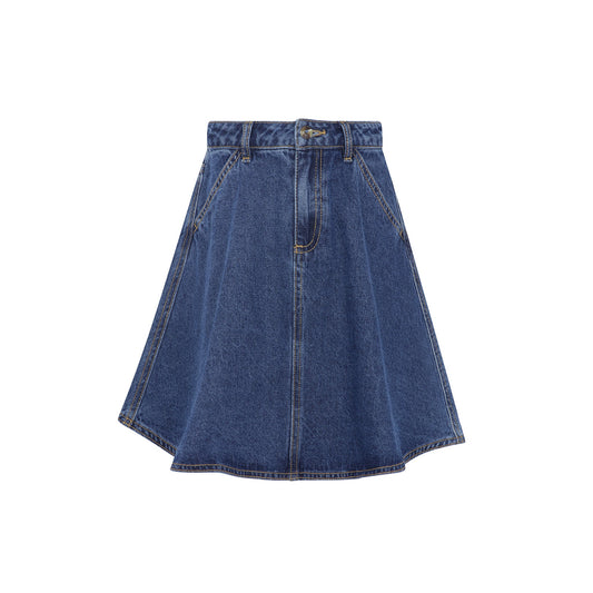 Blue Denim Girl's Denim short Skirt