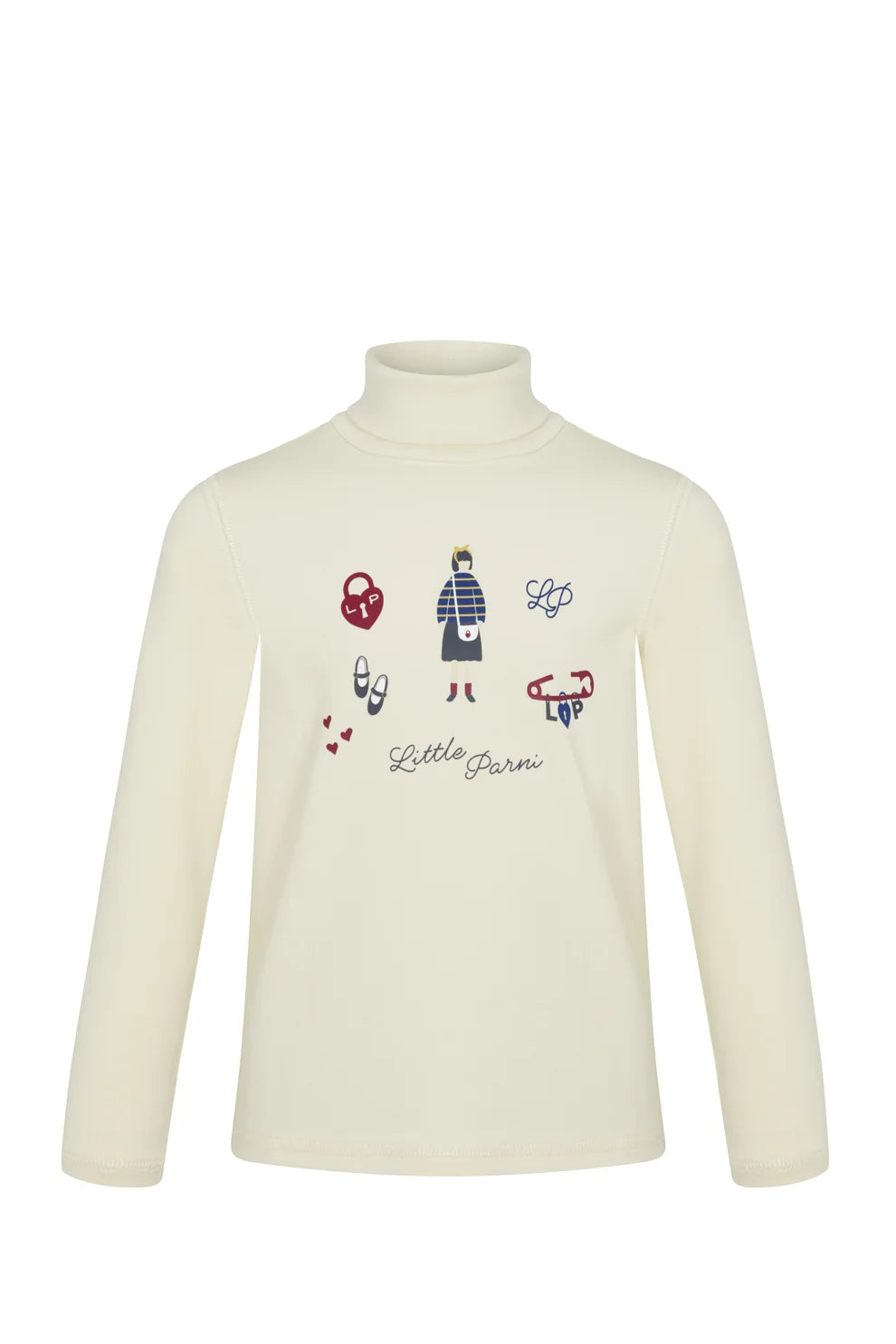 Ivory Printed T-Neck