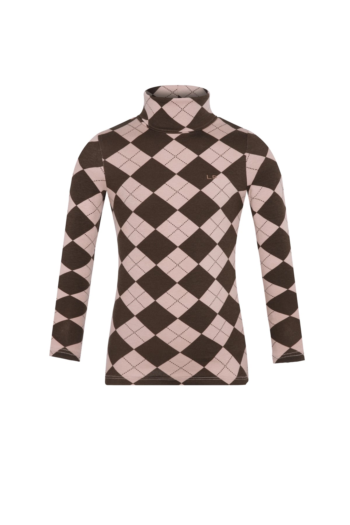 Casual Argyle Tneck - Brown
