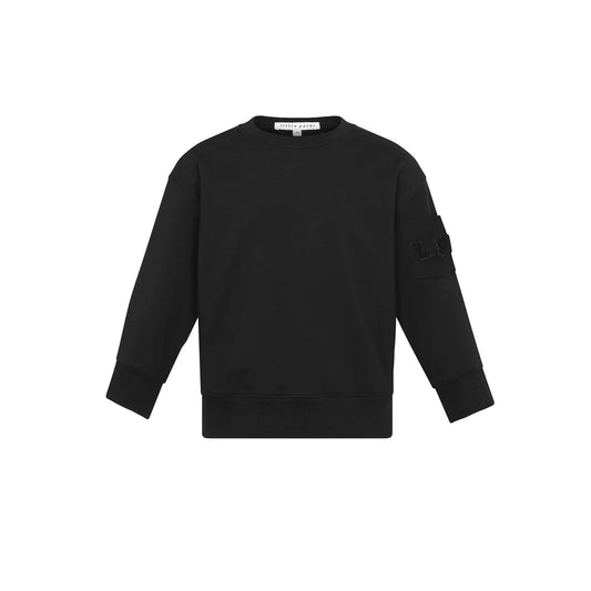 Boy's Pocket Sleeve Sweatshirt - Black