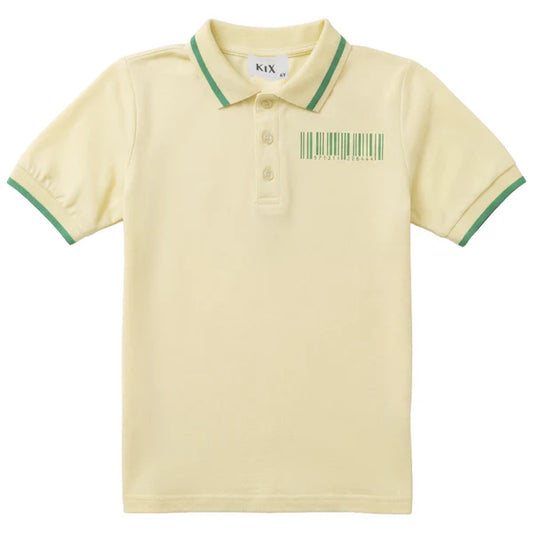 Barcode Print SS Polo- Yellow