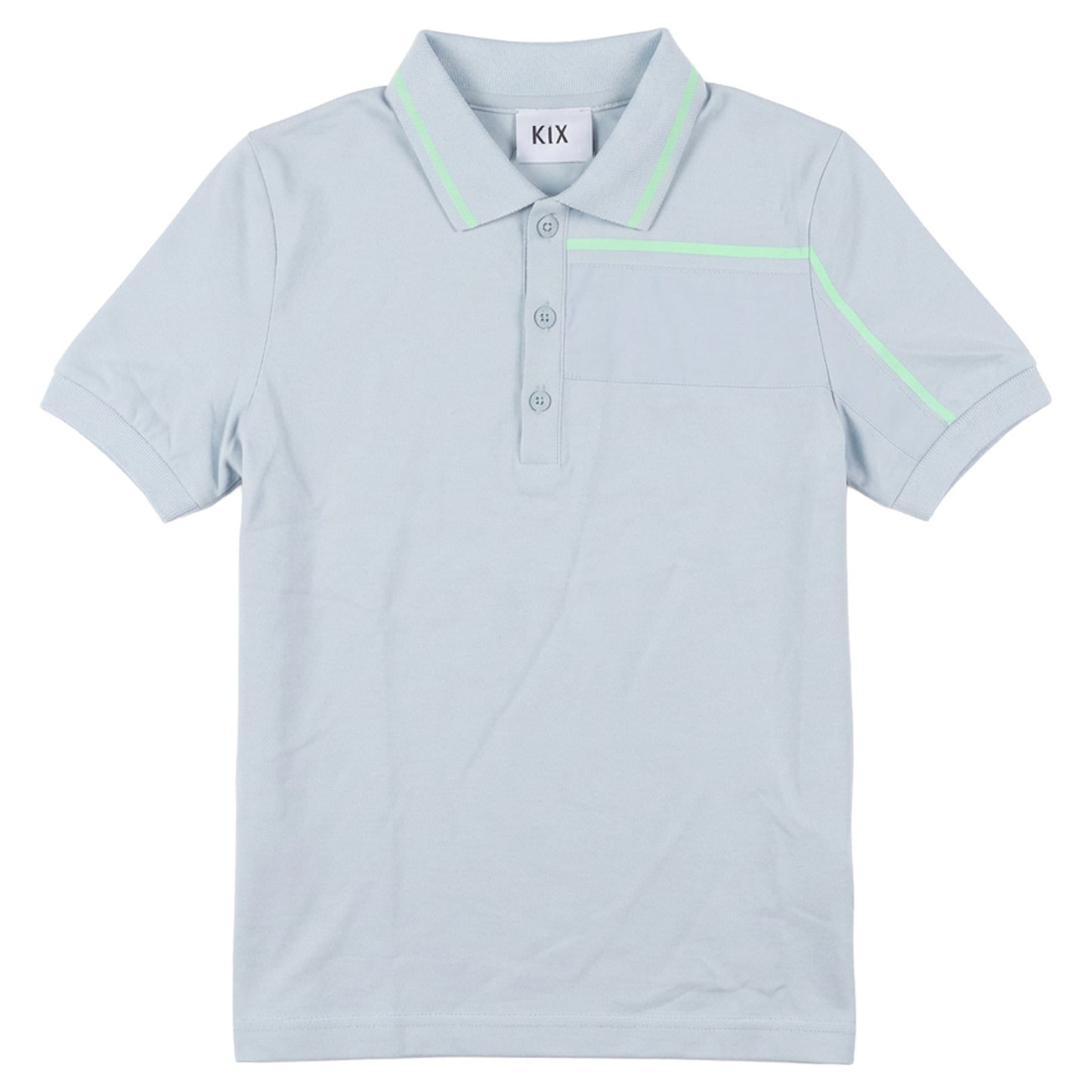 Blue Combo Fabric Polo