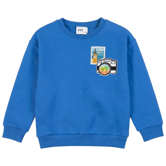 Blue Travel Sweatshirt