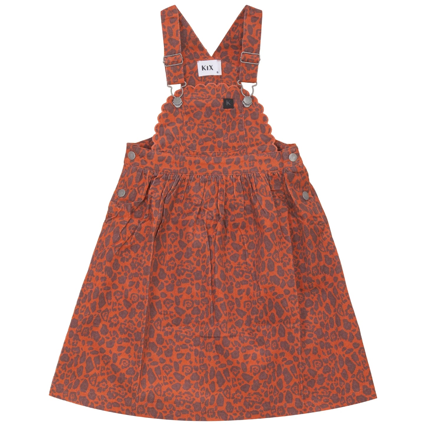 Scallop Edge Corduroy Jumper - Rust