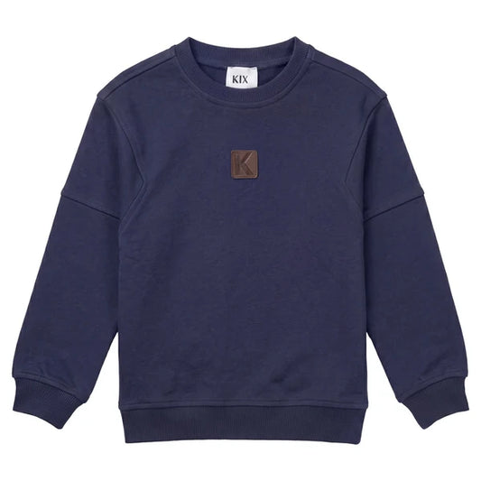 Drop Shoulder Sweatshirt - Navy