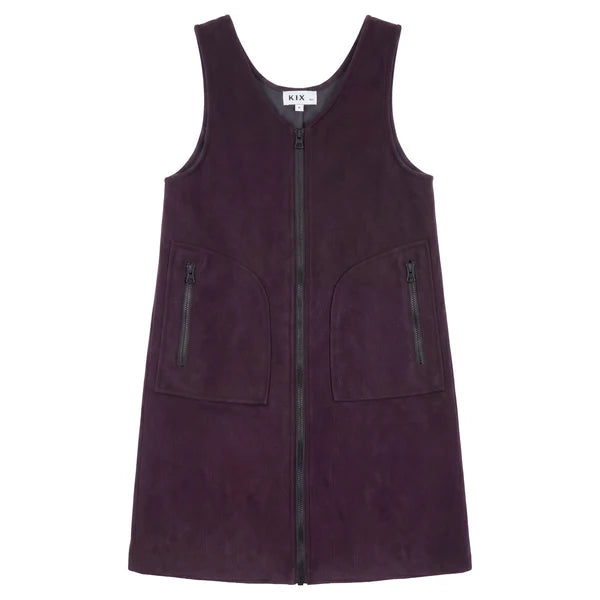 Zipper Detail Jumper - Burgundy