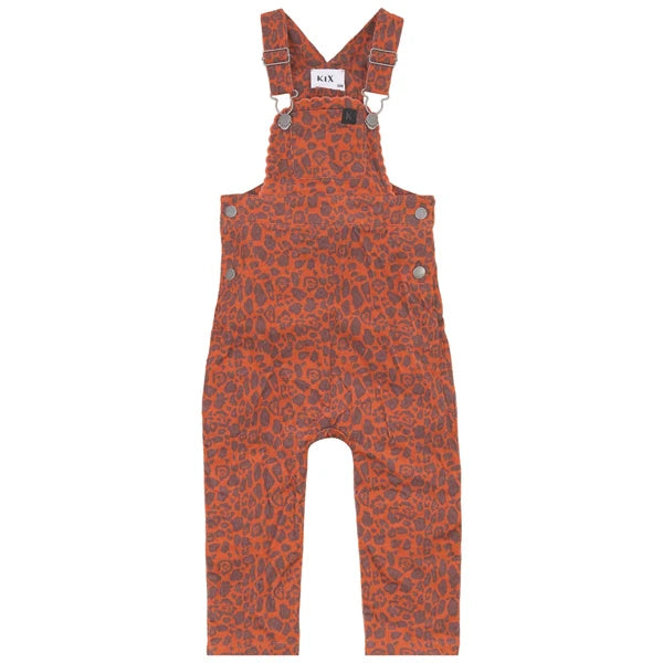 Scallop Edge Corduroy Romper - Rust