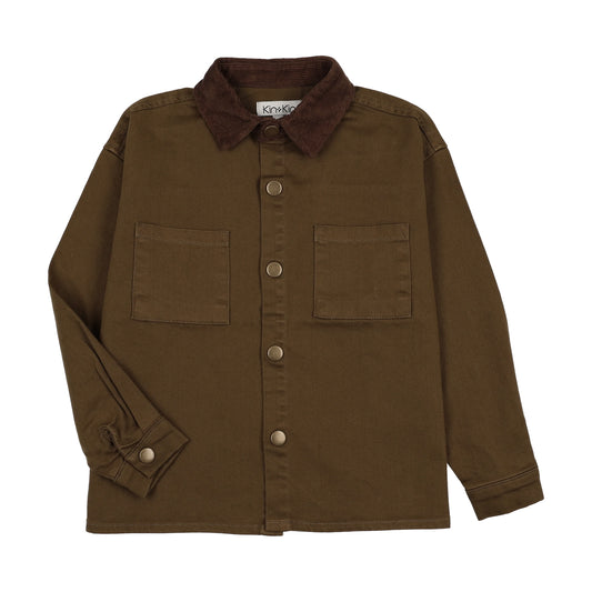 Chambray Pocket shirt Green Bronze