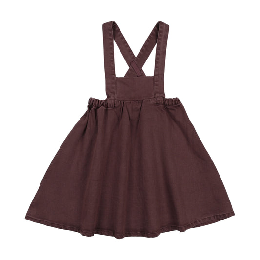 Girls bib jumper Plum