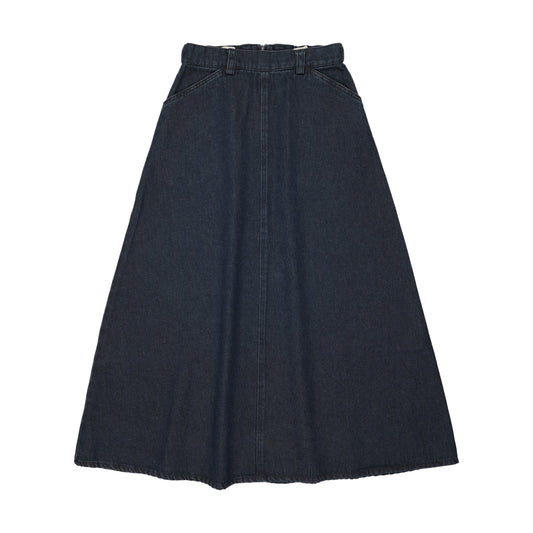 Denim Maxi Skirt Midnight Blue
