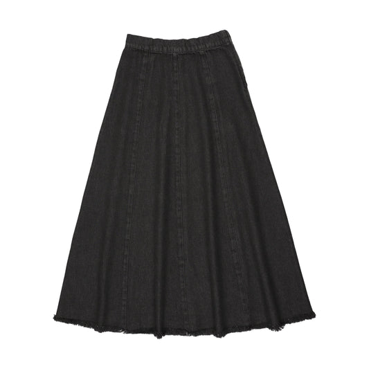 Maxi Paneled Denim skirt