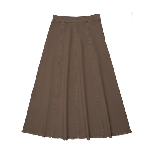 Maxi Paneled Denim Chestnut