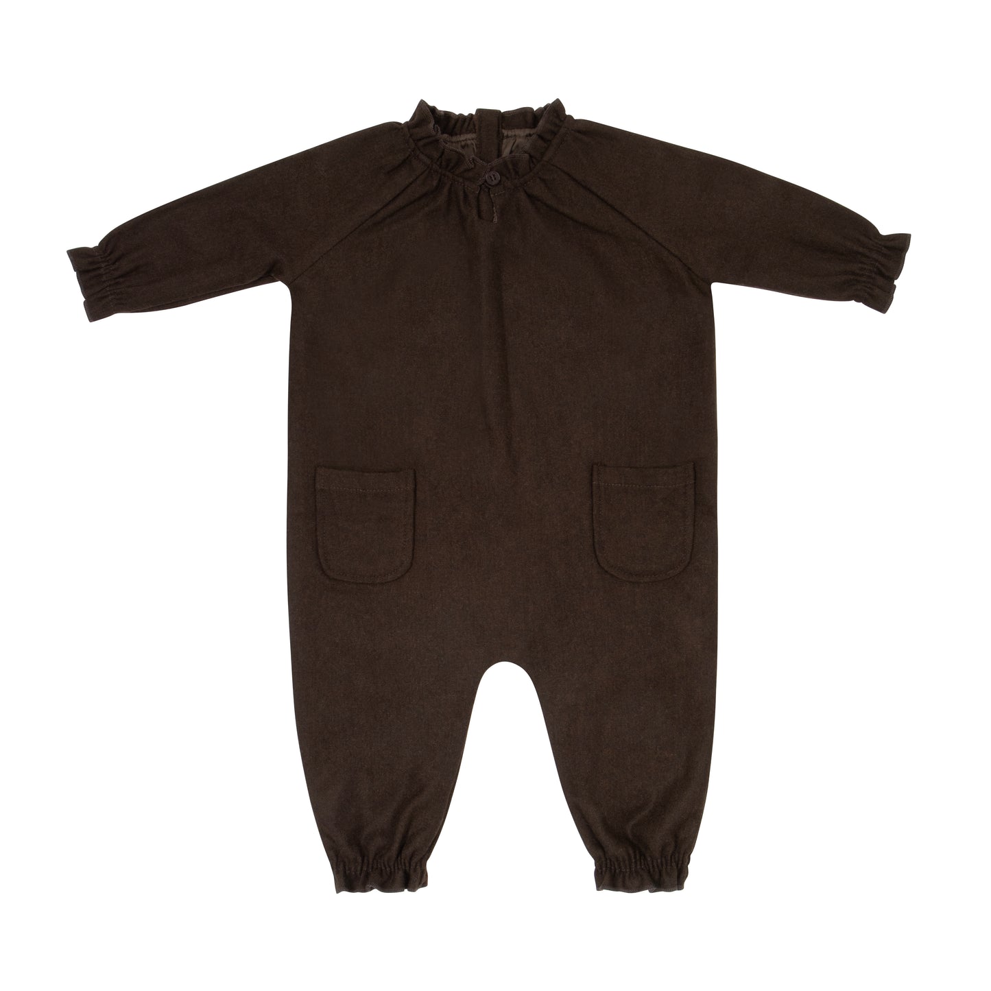 Baby Girl's Romper- Brown