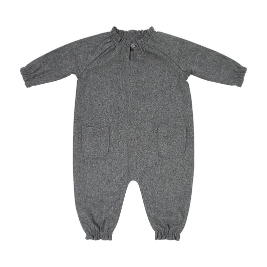 Baby Girl's Romper- Grey