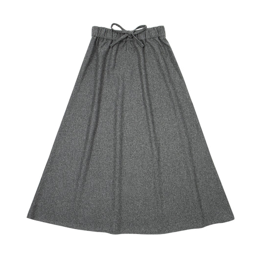 Wool Maxi Skirt Grey