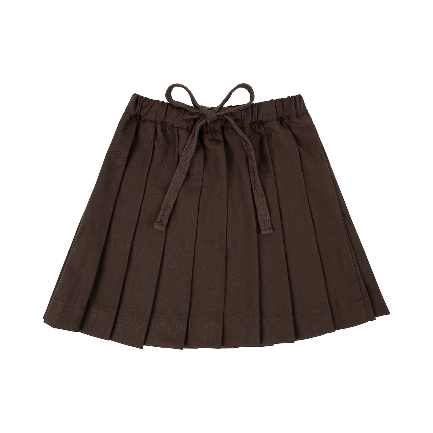 Pleated Skirt Brown