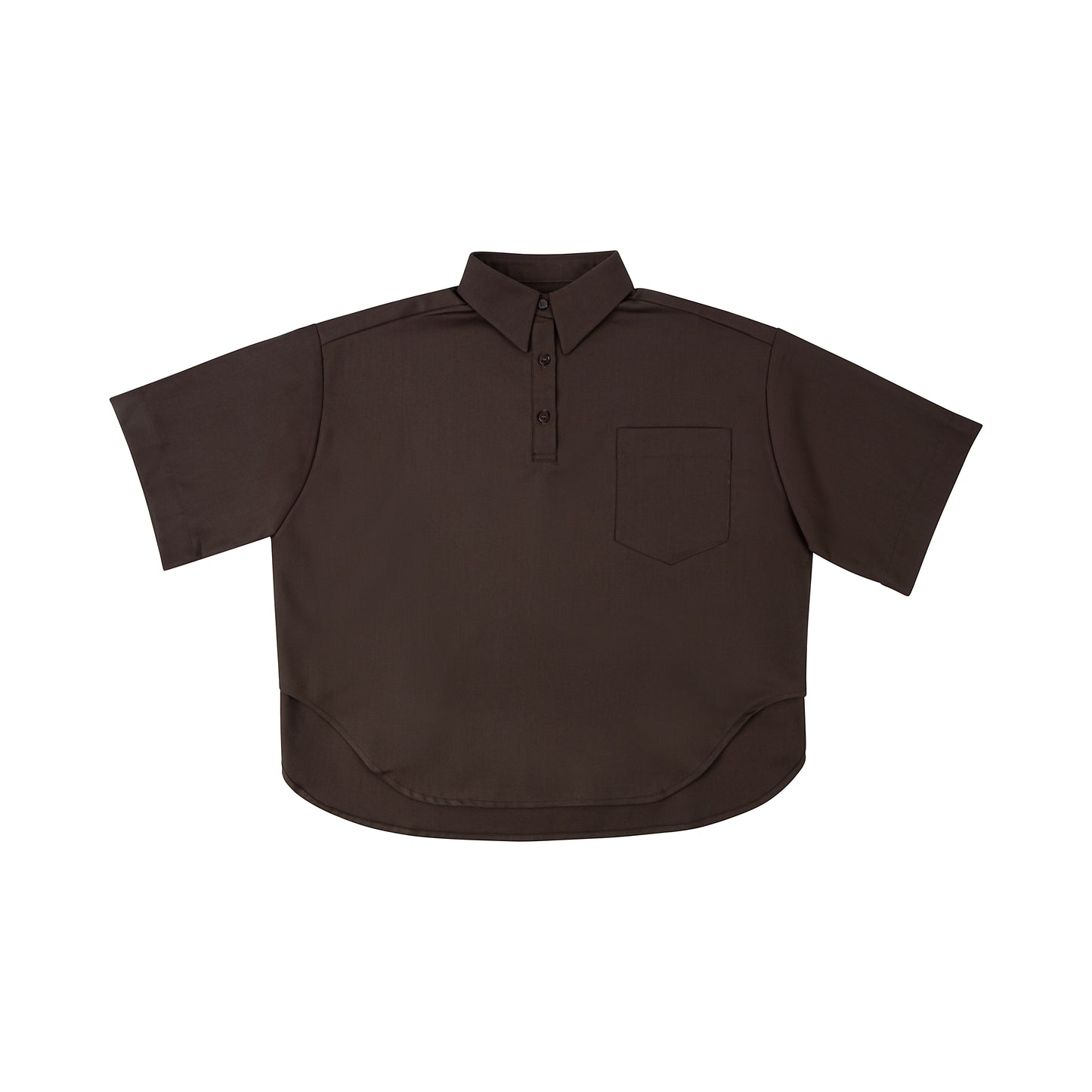 Oversized Shirt Brown