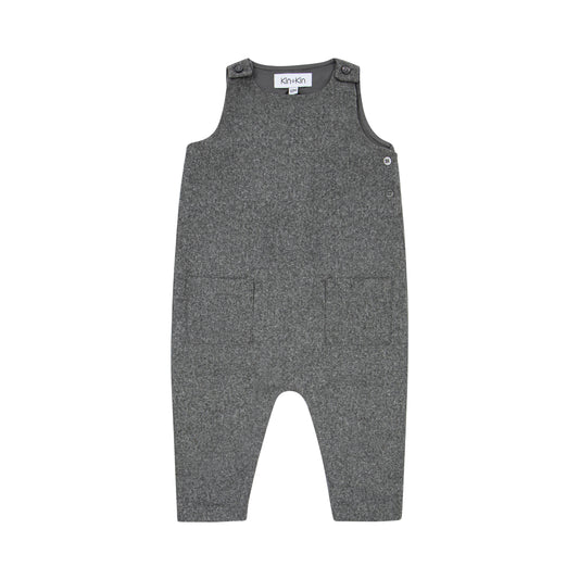 Boys Long Romper Grey