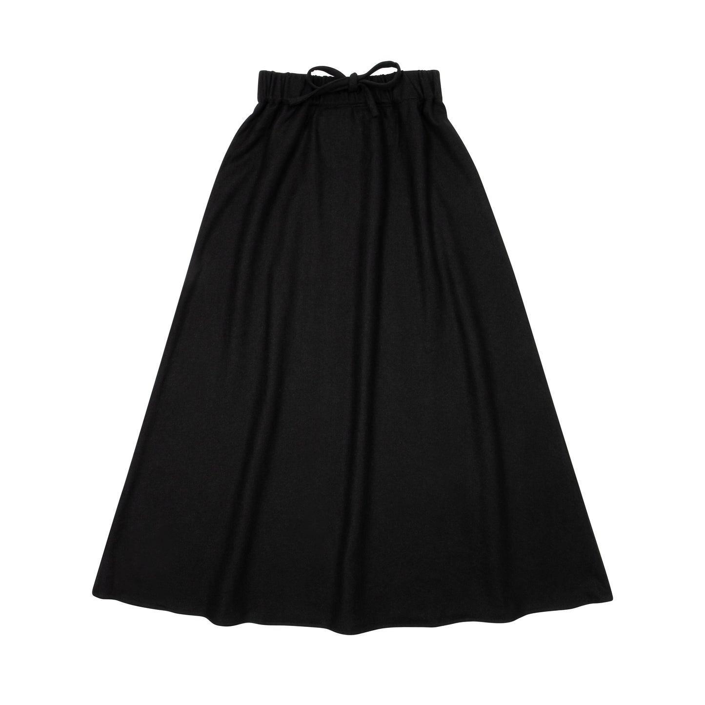 Wool Maxi Skirt Black