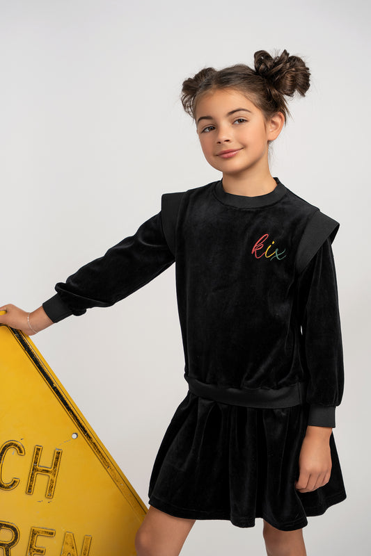 RIB EDGE VELOUR  TOP