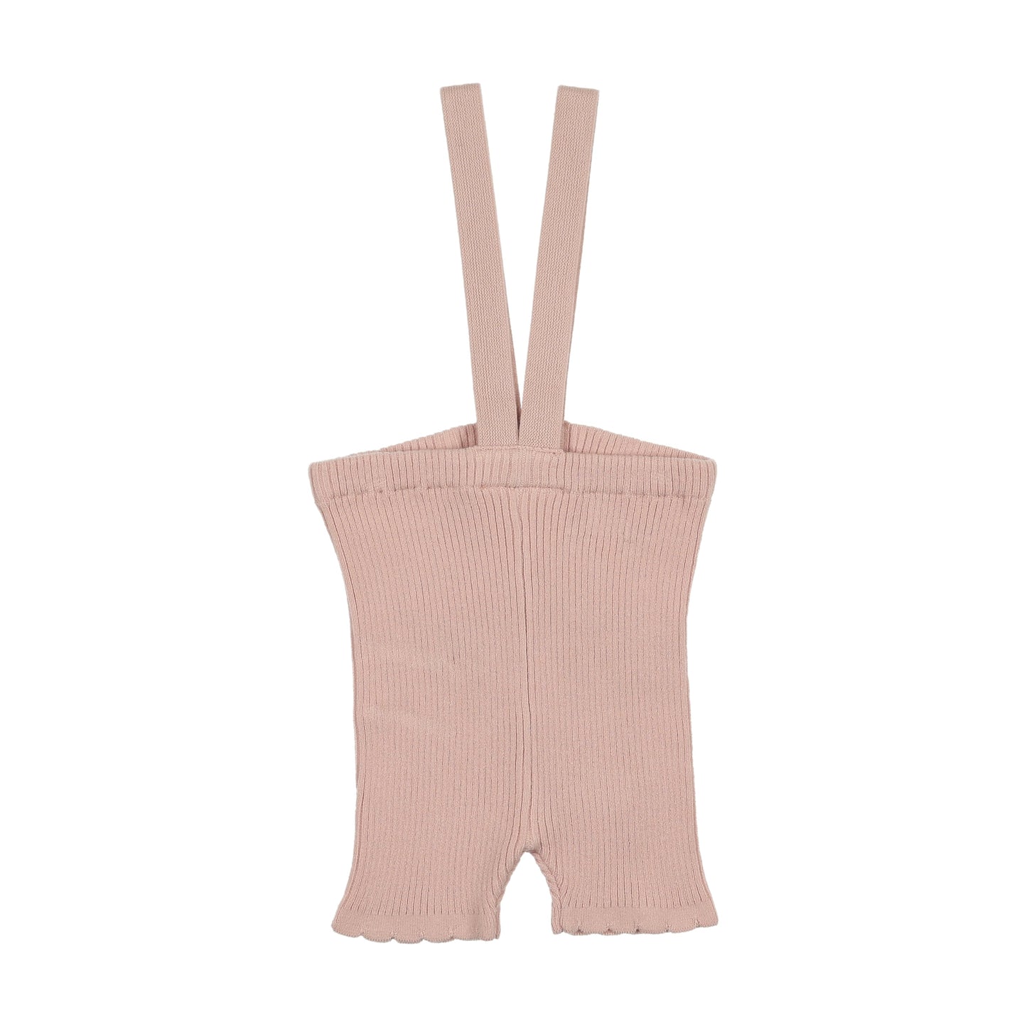 Scallop Suspender Shorts Bud Pink