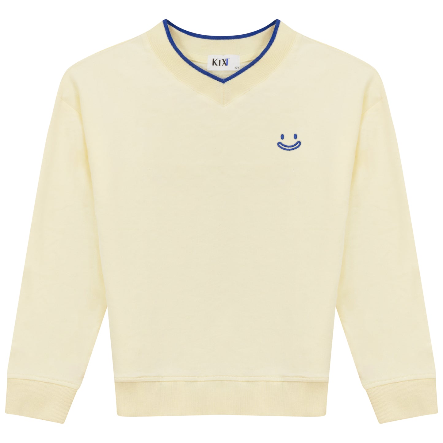 Embroidered Emblem Sweatshirt- Lemon