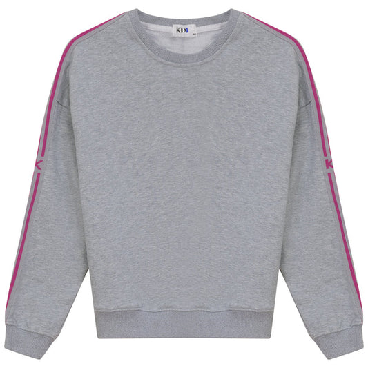 Logo Detail Sweatshirt- Grey