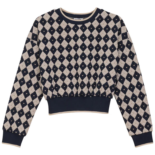 Argyle Quilted  Top