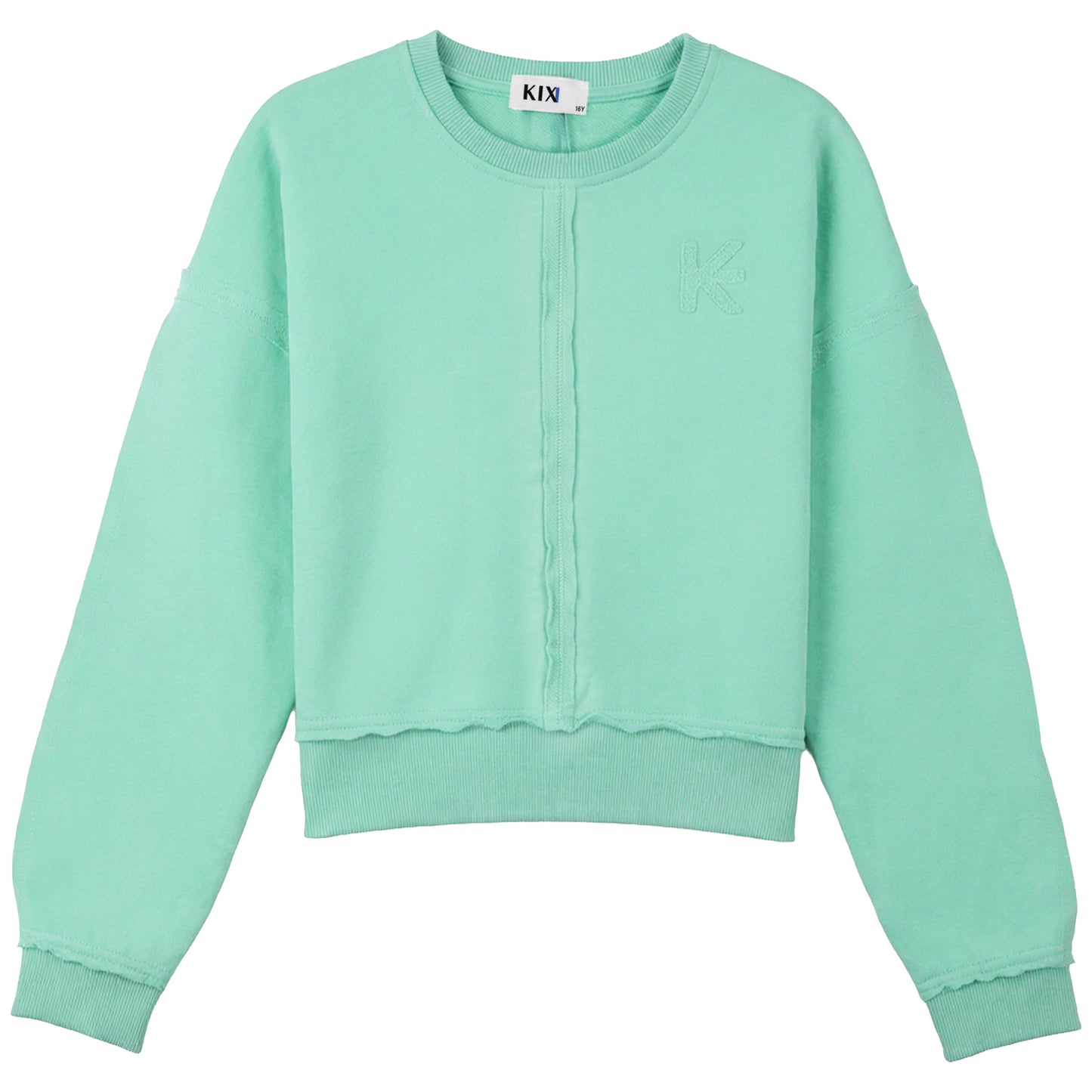 Raw Edged Mint Sweatshirt