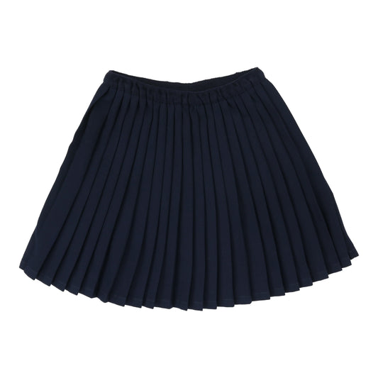 Knife Pleated Skirt - Navy