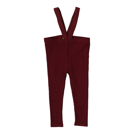 Suspender Leggings Wine