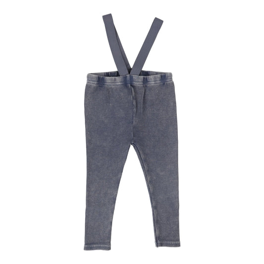Suspender Leggings Blue Wash