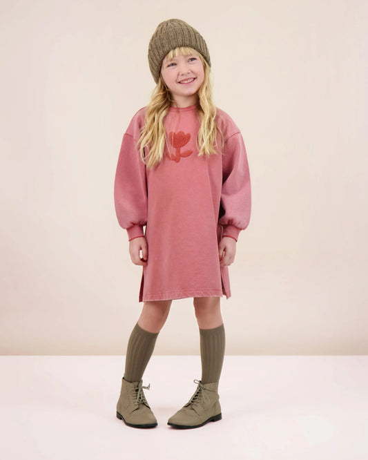 Sherpa Tulip Dress Mineral Red