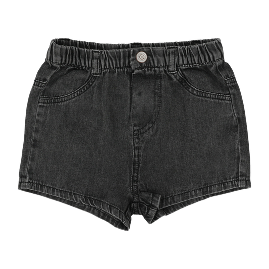 Denim Shorts- Black Wash