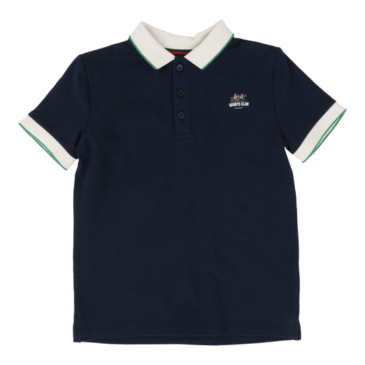 Boys Polo Short Sleeve Navy