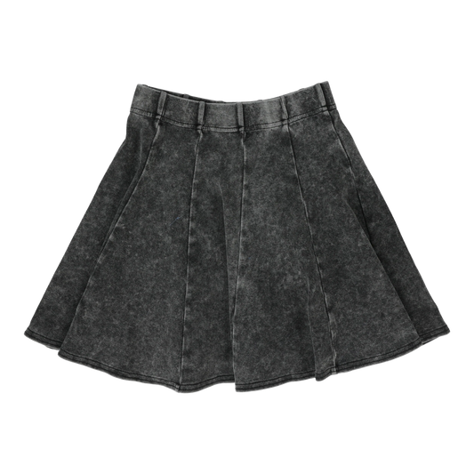 Panel Skirt Black Wash