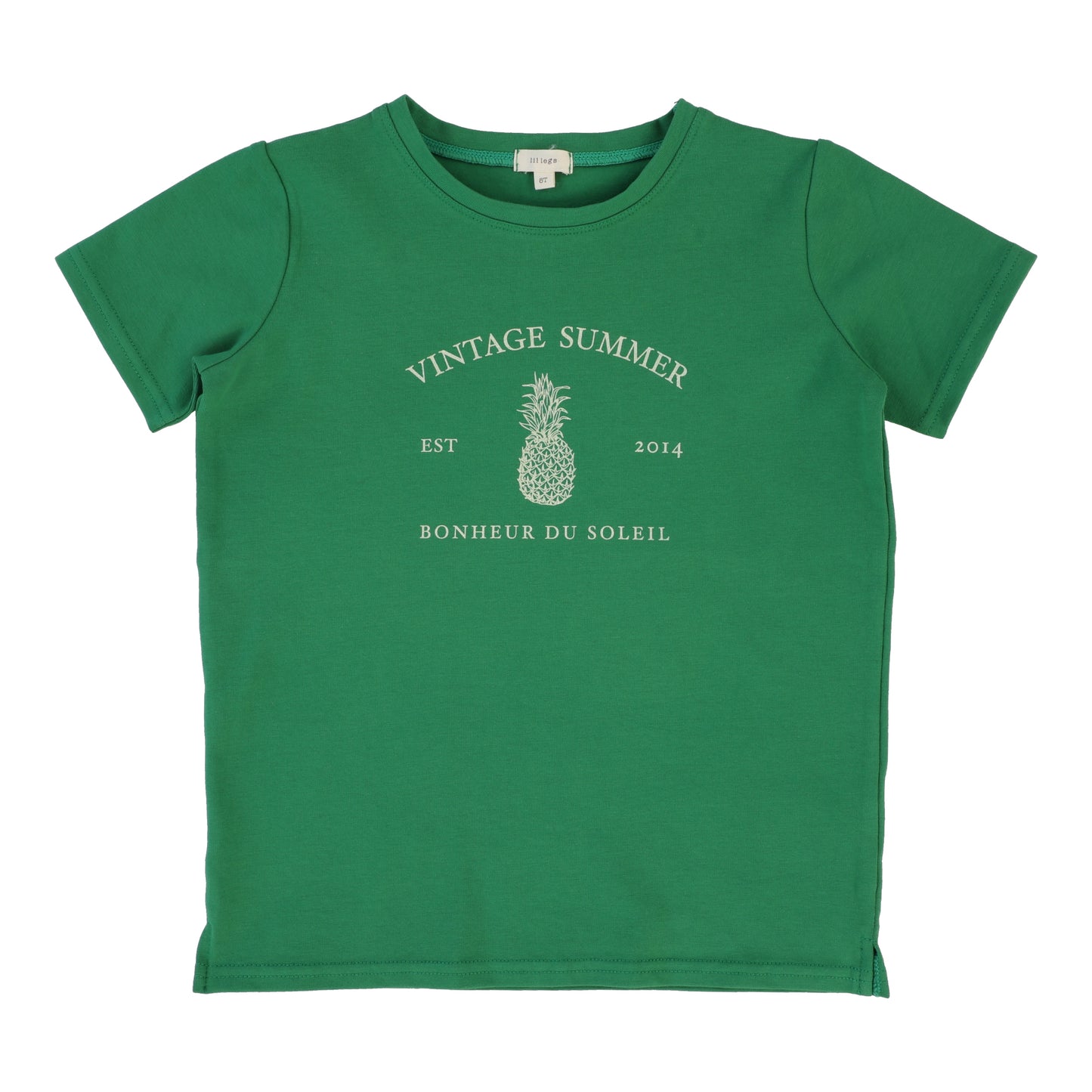 Boys Short Sleeve Print Tee Green