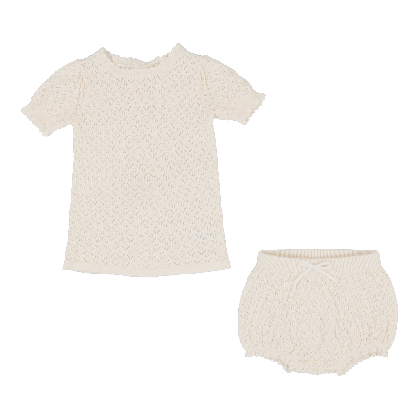 Girls Two Piece Set Natural Ivory