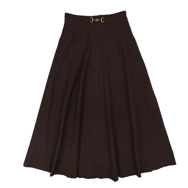 Ila Chocolate Buckle Skirt
