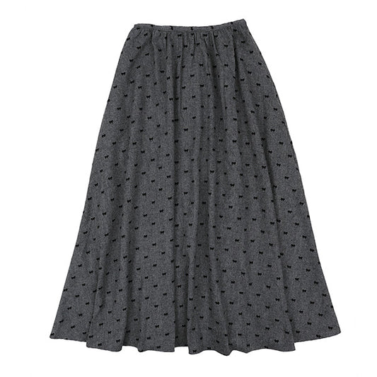 Della Bows Grey Skirt