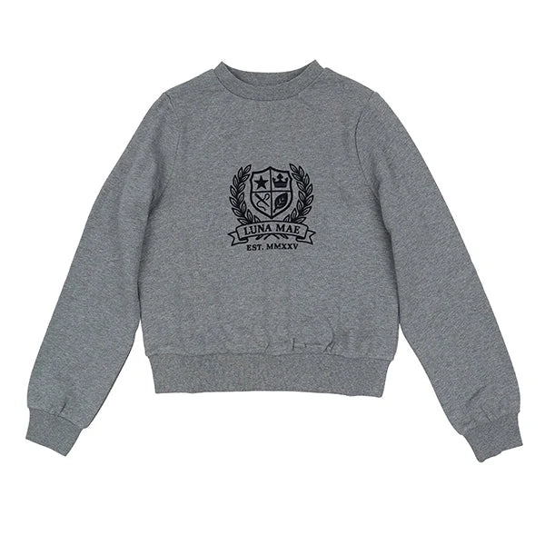 Zia Grey Emblem Sweatshirt