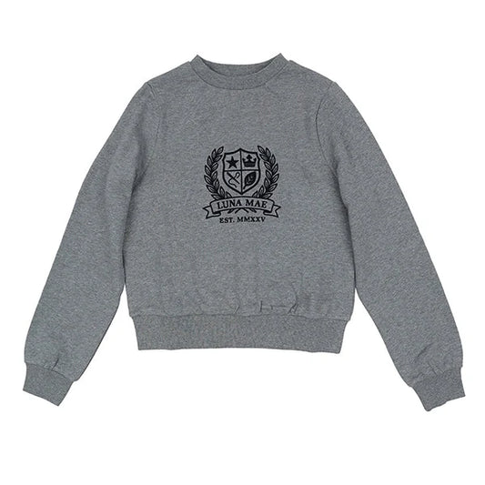 Zia Grey Emblem Sweatshirt