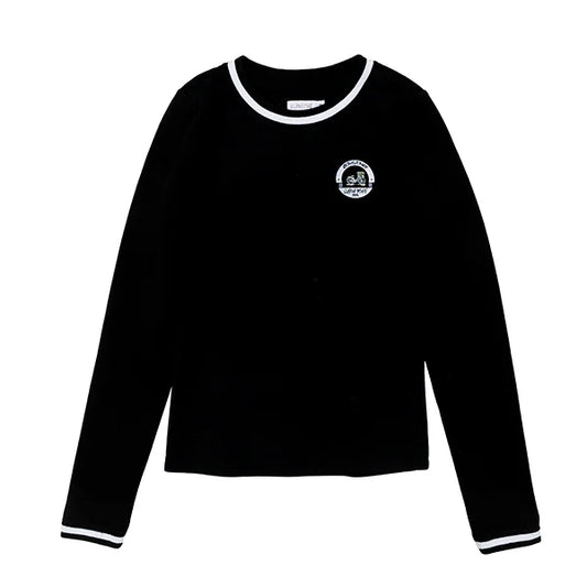 Black Varsity Logo Top