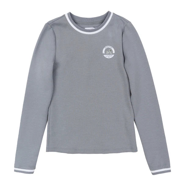 Grey Varsity Logo Top