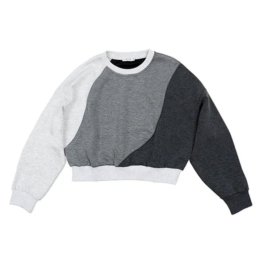 Mixed Grey Thea Wave Sweatshirt