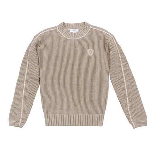 Latte Crewneck Piped Sweater