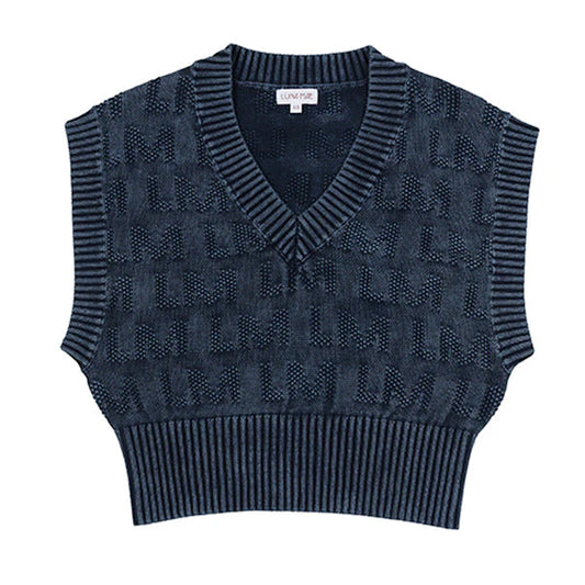 Denim Isla Distressed Vest